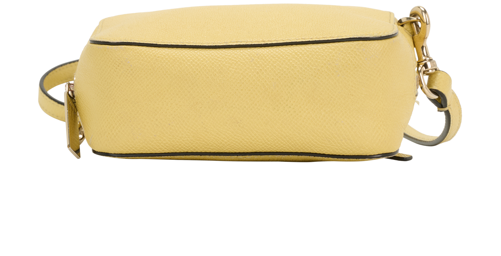 Camera Bag, &pound;320, Handbags, Yellow, Leather, Top view